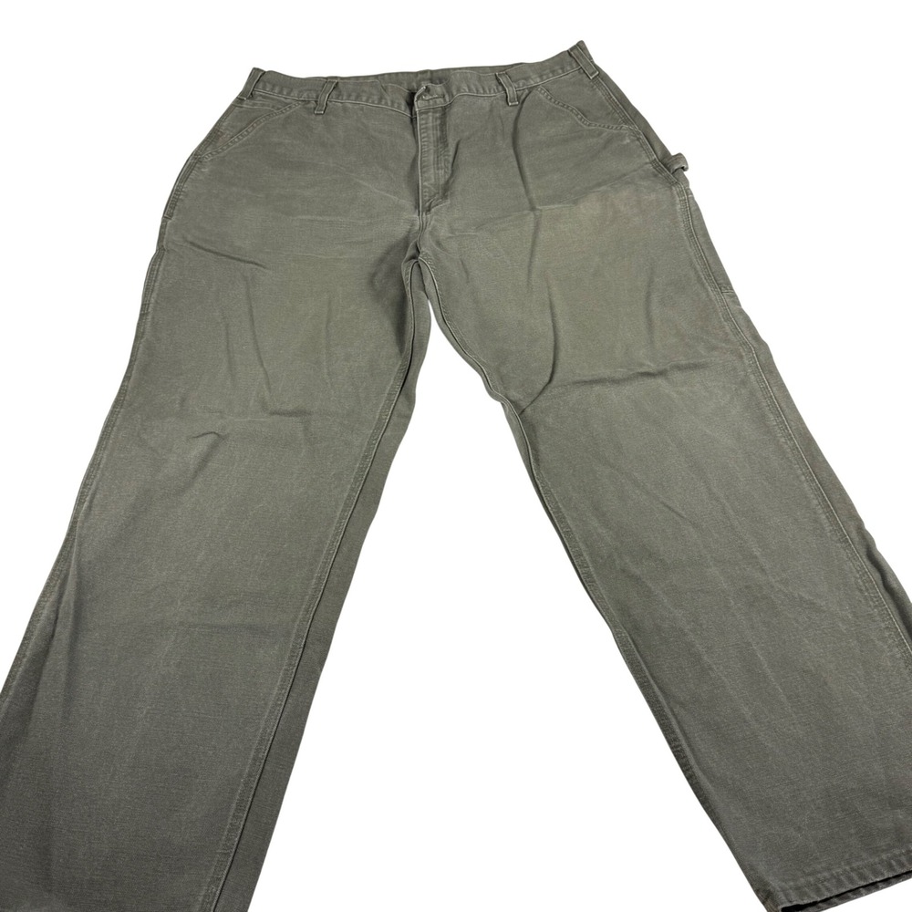 Carhartt Mens Grey Relaxed Fit Carpenter Pants 40x32 Work Utility Gorpcore - Picture 3 of 10